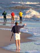 Waves, wind and surf fishing at Cape Hatteras